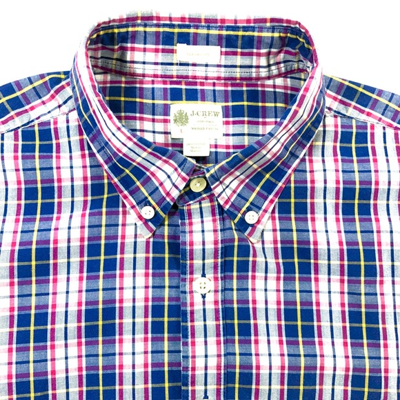 J.CREW Men’s Shirt Sz L Regular Fit Long Sleeve - Picture 4 of 7